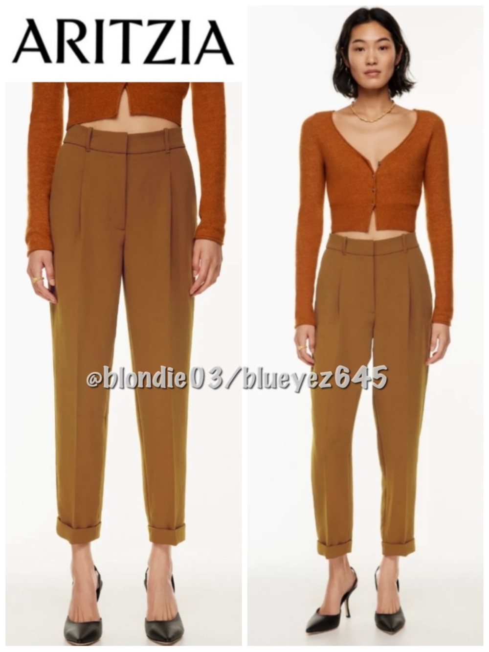 Aritzia Wilfred “Dashwood” pant in Rich Chestnut 6